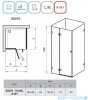 Ravak Brilliant BSDPS kabina prostokątna 110x80cm lewa transparent 0ULD4A00Z1